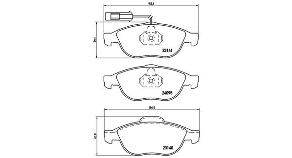 MAGNETI MARELLI Комплект тормозных колодок, дисковый тормоз 363700423114